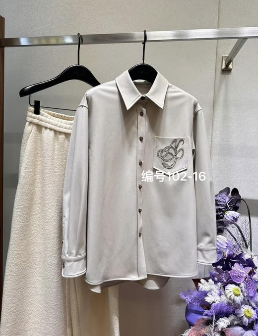 原单宽松扩板挺括感衬衫 商品图0