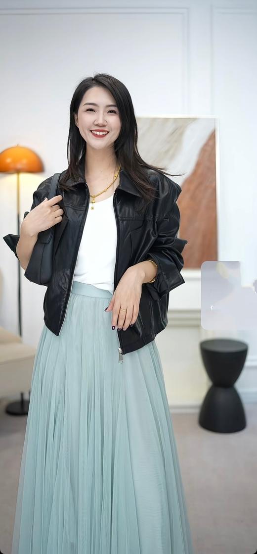 摩登时代|美式复古蛋白皮皮衣外套 商品图0