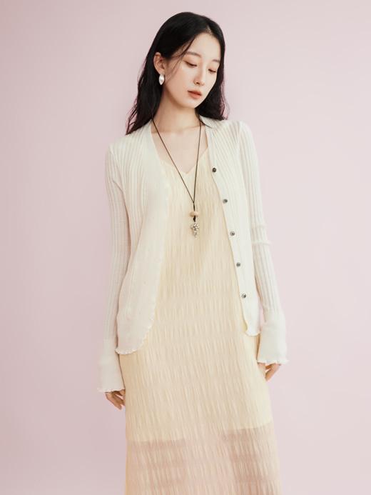 扬子精纺羊毛浪漫荷叶边开衫FCG1WSC097 商品图7