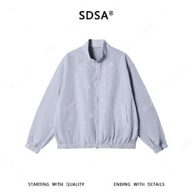 SDSA男装2026新款潮牌日系风立领夹克男女同款肌理宽松设计感外套