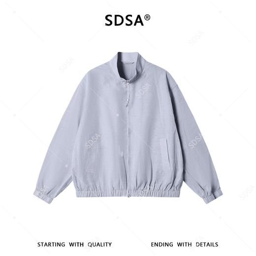 SDSA男装2026新款潮牌日系风立领夹克男女同款肌理宽松设计感外套 商品图0