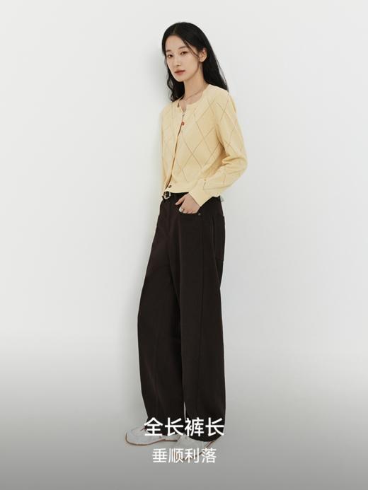 热软糖棕 纯棉弯刀牛仔裤FCG1JEN096 商品图4