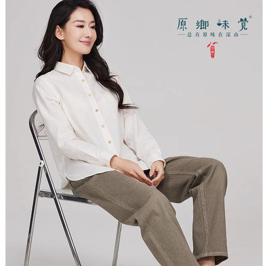 【女士衬衫】素道有机彩棉-女士棉衬衫（基地直发-申通包邮），来自敦煌，品牌：素道【合作生产，公平贸易】 商品图2