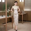 WX2026新款真丝旗袍长款改良中式桑蚕丝连衣裙优雅气质修身复古 商品缩略图2