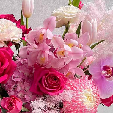 《四季平安》-大花蕙兰弗洛伊德郁金香牡丹菊绣球年宵花 商品图3