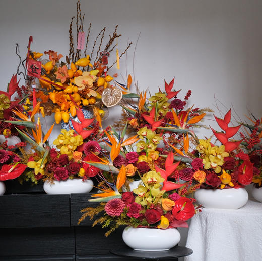 《翱翔》天堂鸟富贵鸟红掌新年插花 商品图1