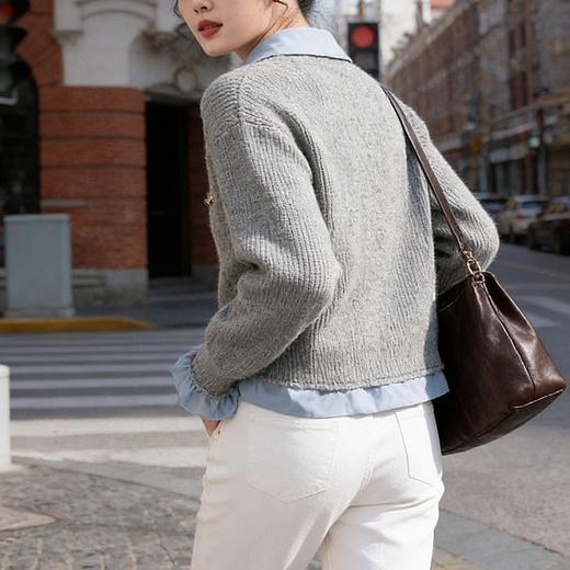 假两件POLO领针织开衫｜显高显瘦、百搭实穿于一身 商品图3