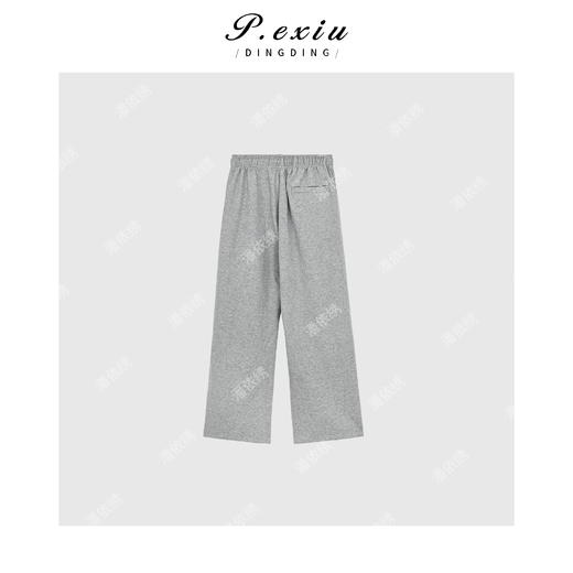 A008潘依绣丁丁宠粉秋季新款简约拼接松紧腰休闲长款阔腿裤Q5217 商品图2