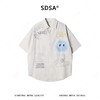 26CS67SDSA男装2026新款日系趣味涂鸦衬衫笑脸字母设计感宽松短袖衬衣 商品缩略图1
