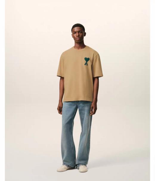 中性款针织棉刺绣短袖T恤zh 商品图3