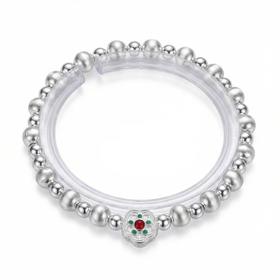 【宏艺珠宝】花影凝香·足银手串