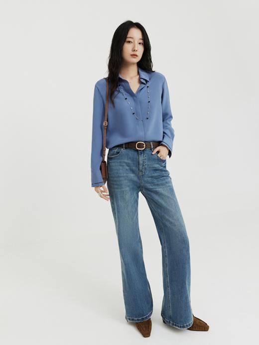 “人生衬衫”32姆米重绉桑蚕丝混纺衬衫FCG1SHT049 商品图14