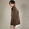 DRONKOO 2026  立领防风扣口袋钉扣扎花皮料中厚皮衣 商品缩略图3