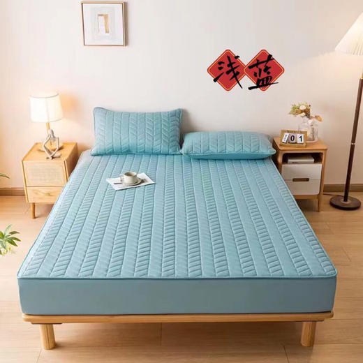 LHX4828A类原棉抗菌大豆夹棉床笠 商品图6