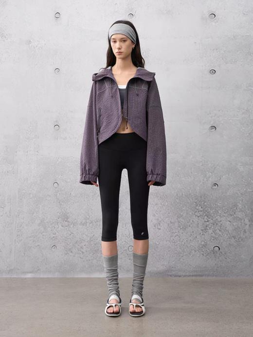 半圆/C63110210/分割感连帽短款拼接外套 商品图1