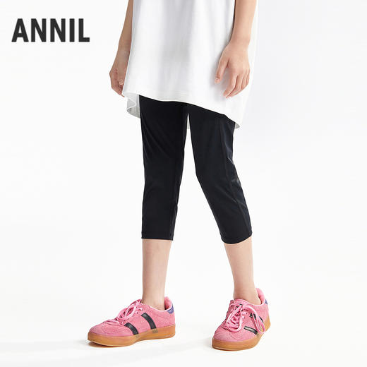 女童全腰打底七分裤夏季新款安奈儿童装EG626625 商品图2