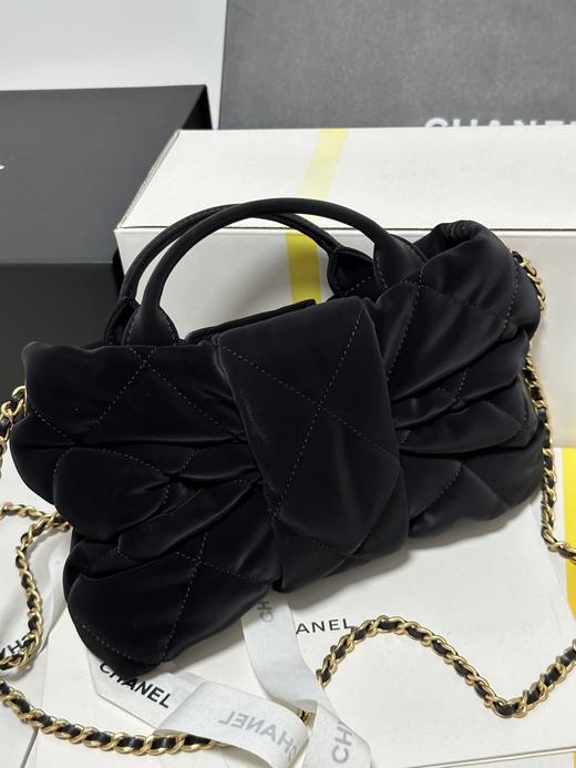 香奶奶 25K丝绒蝴蝶结包张子枫同款 黑色两尺寸 商品图8