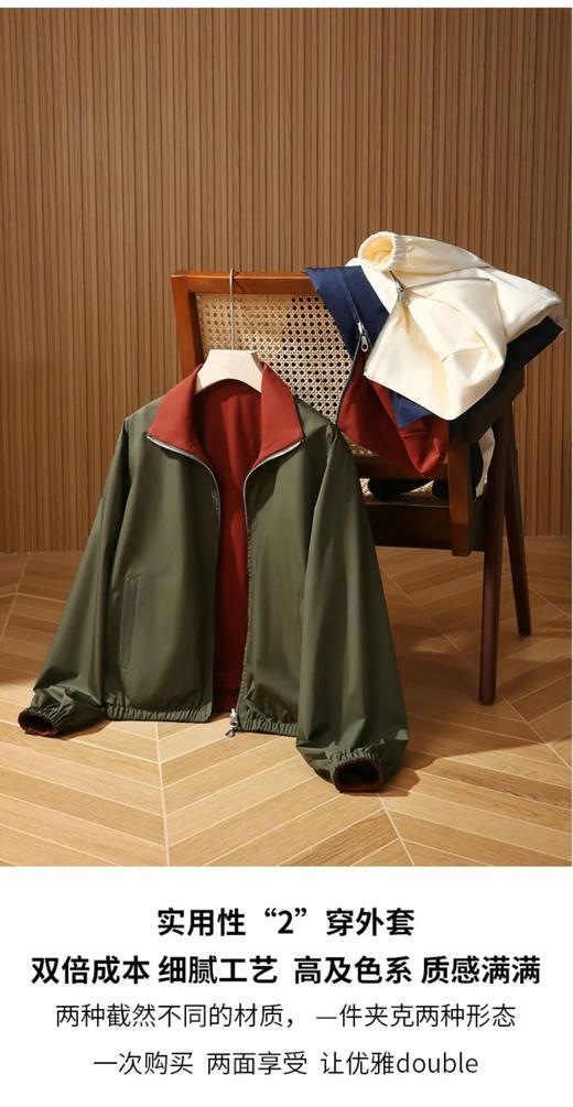 【msy-HB2033#】福利款！女士时尚休闲两面穿针织飞行夹克/外套！！ 商品图1