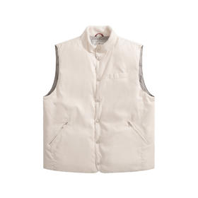 男款毛领羽绒马甲背心zh006