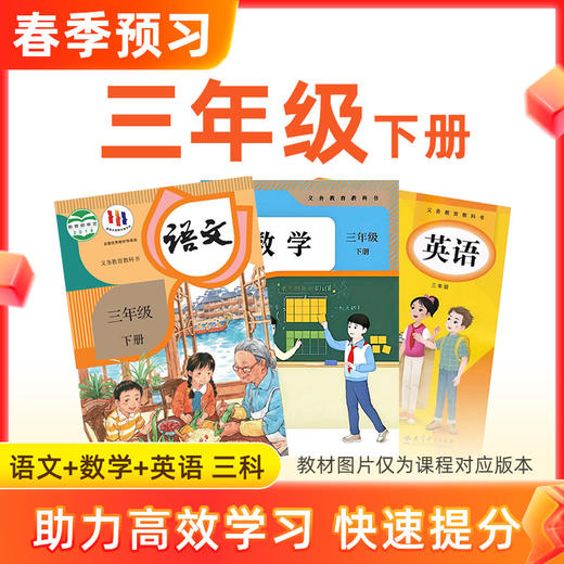 【语数英】三年级下册预习 3科 商品图0