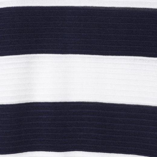 266099SDSA男装2026新款日系简约条纹针织polo肌理透气设计感宽松短袖 商品图2