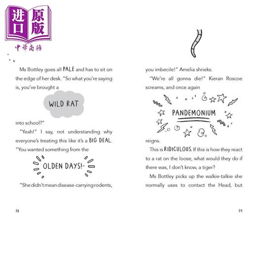 【中商原版】搞笑喜剧 莱尼.莱蒙1 Lenny Lemmon and the Invincible Rat 英文原版 儿童英语课外阅读 爆笑校园喜剧小说故事 商品图2