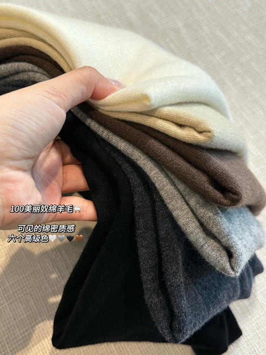 澳洲美利奴100绵羊毛正肩Polo针织短袖 商品图3