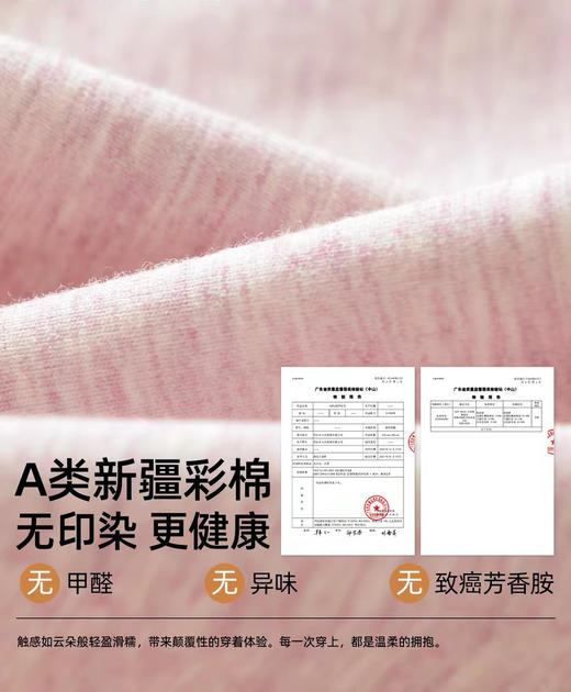 松植屋蓬蓬彩棉平角内裤A类新疆彩棉 高腰暖腹 透气不闷 不夹臀不卡裆 商品图3