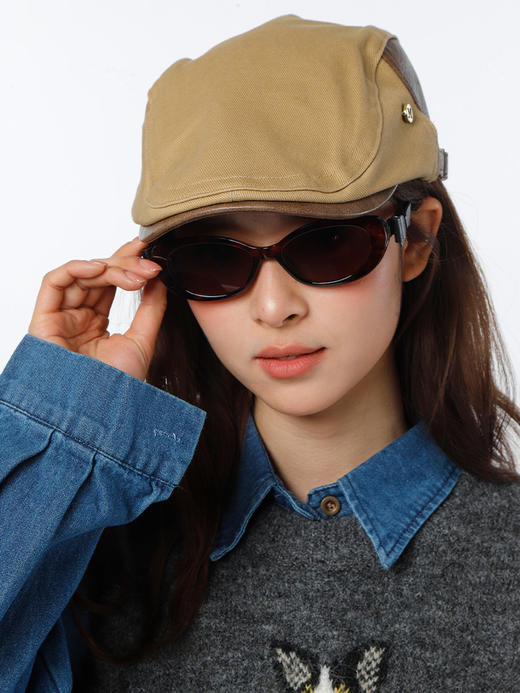 时尚复古拼皮小标前进帽-纪念日百货门店同款169095631 商品图1