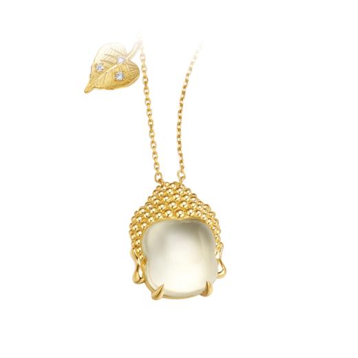 ［东方有境］18K金黄晶石项链#笑春风 商品图3