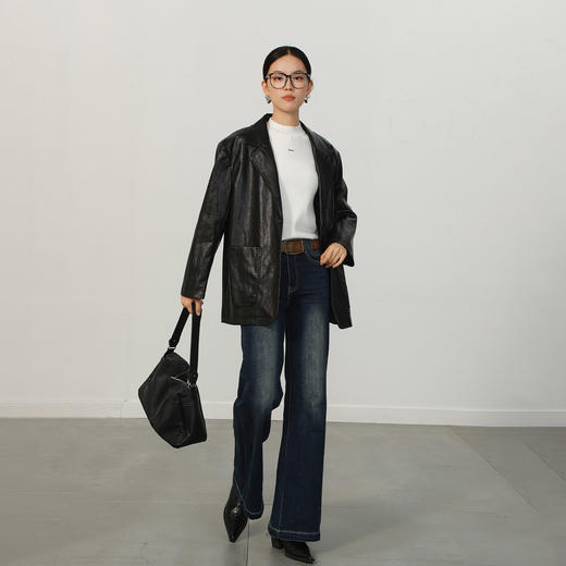 极简撞色腰带牛仔长裤-纪念日百货门店同款169096589 商品图3