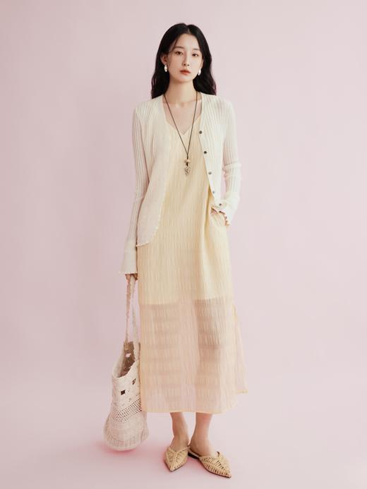 扬子精纺羊毛浪漫荷叶边开衫FCG1WSC097 商品图8