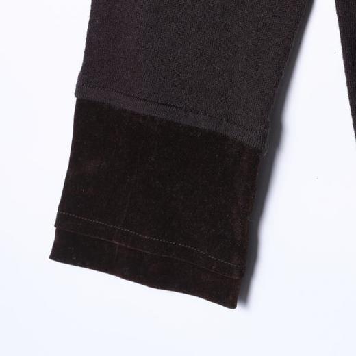 SDSA男装2026新款潮牌极简风长袖t恤男女同款撞色袖口宽松半高领 商品图3