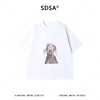 266103SDSA男装2026新款重磅短袖T恤威玛猎犬动物印花宽松圆领上衣 商品缩略图1