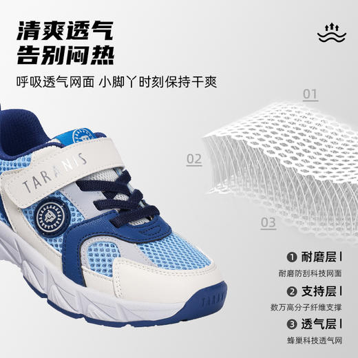 【新品】泰兰尼斯春款小童段时尚撞色超轻运动鞋T01X6A8944 商品图12