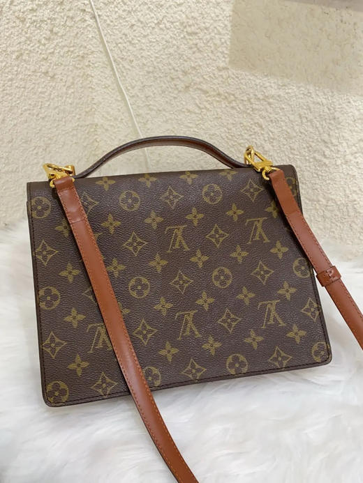 LV 中古 老花 26 蒙梭 邮差包 商品图1