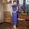WX2026新款真丝旗袍长款改良中式桑蚕丝连衣裙优雅气质修身复古 商品缩略图0
