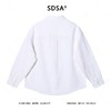 SDSA秋冬新款痞帅男装韩版潮牌提花纽扣翻领长袖衬衫宽松简约衬衣 商品缩略图4