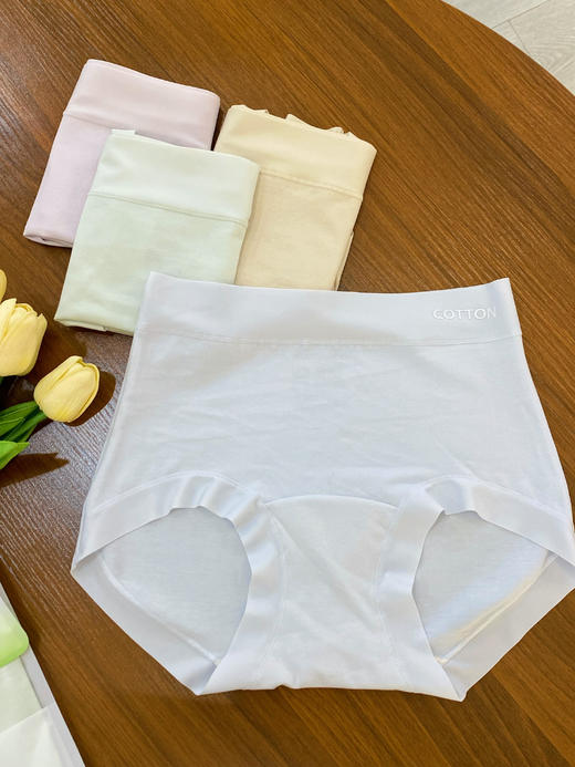 松植屋0染棉内裤 0染色贴身更安心 高腰设计收腹提臀不卷边 透气不闷热 不夹臀不卡裆 商品图2