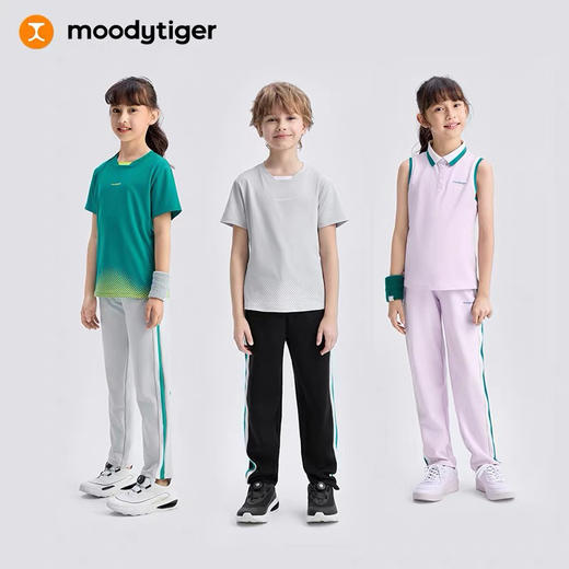 原单正品26最新款Moodytiger儿童直筒运动裤022802 商品图10