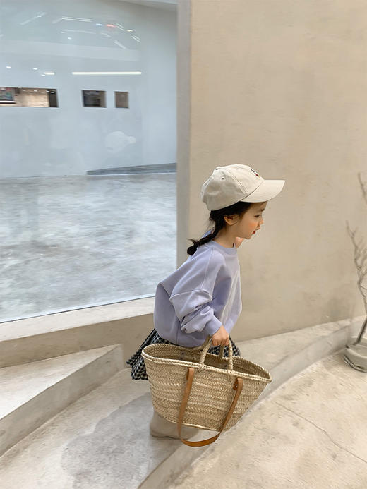 【早春首团🔥热销春款全新上线‼️59.9/任选 3件】66色多巴胺缤纷色彩男女童百搭休闲卫衣长T 商品图9