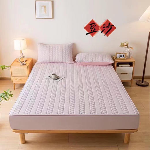 LHX4828A类原棉抗菌大豆夹棉床笠 商品图3
