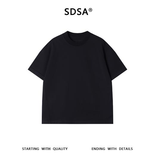 SDSA男装2026新款潮牌极简风短袖t恤结构线设计宽松半袖上衣 商品图0