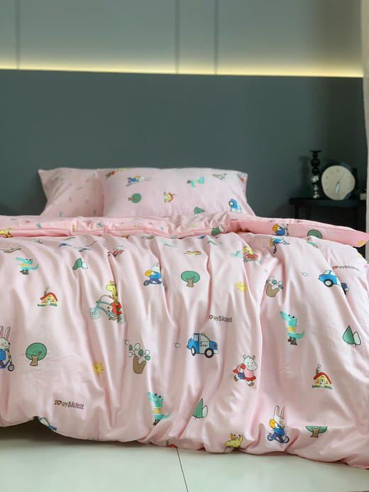 【开年福利，开学必拍！100支全棉长绒棉卡通三件套】直接把颜值和质感拉满~像云朵一样细腻柔软，亲肤透气，越洗越软，裸睡都超安心-圆圆家纺 商品图12