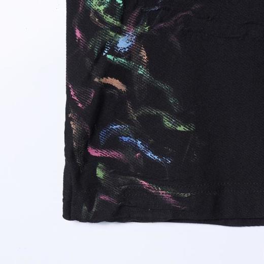 SDSA男装2026新款美式复古t恤重磅棉宽松彩线印花肌理设计感短袖 商品图3