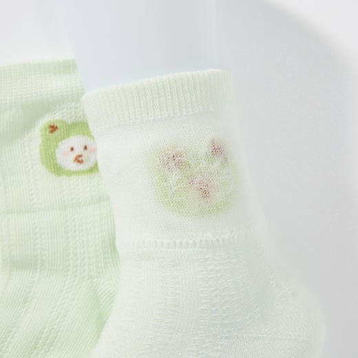 MINIZAI短筒袜两双入MI26SPN04S黄绿色调 商品图10