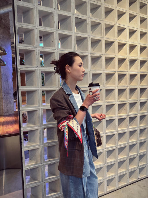 【拼接的艺术】噢蜜ooomeooo复古拼接外套“更时髦一点” 商品图6