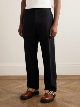 26新款B.B 弹力直筒格纹裤口卷边休闲裤 XXK212