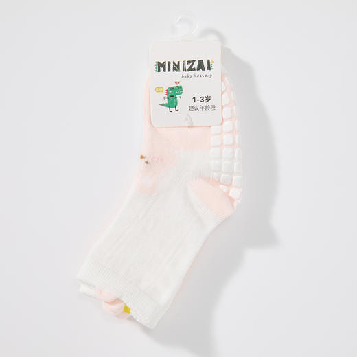 MINIZAI地板袜两双入MI26SPW07M粉橘色调/06M黄棕色调 商品图13