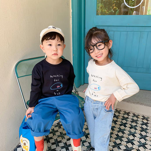 【早春首团🔥热销春款全新上线‼️59.9/任选 3件】66色多巴胺缤纷色彩男女童百搭休闲卫衣长T 商品图12